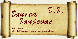 Danica Kanjevac vizit kartica
